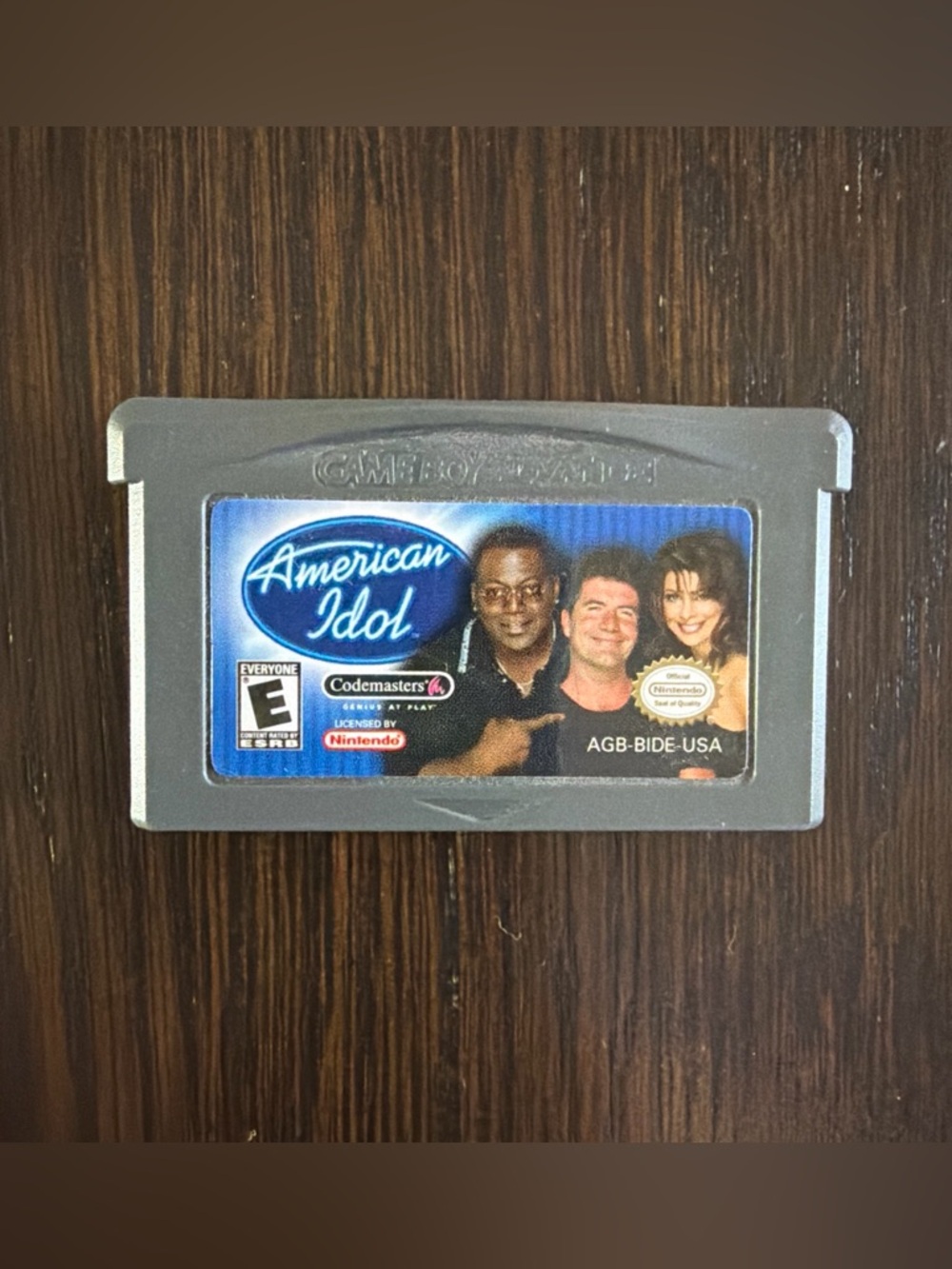 American Idol Nintendo Game Boy Advance Game- Tested & Works